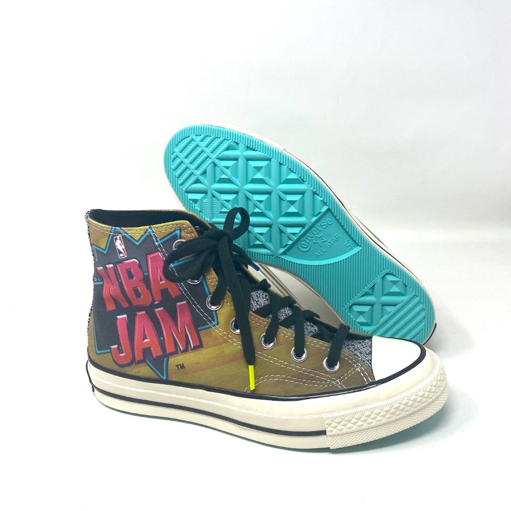 💖MEGA SALE💖Converse Women 171692C CHUCK 70 HI Brown Solar Red Electric Aqua - Picture 8 of 12